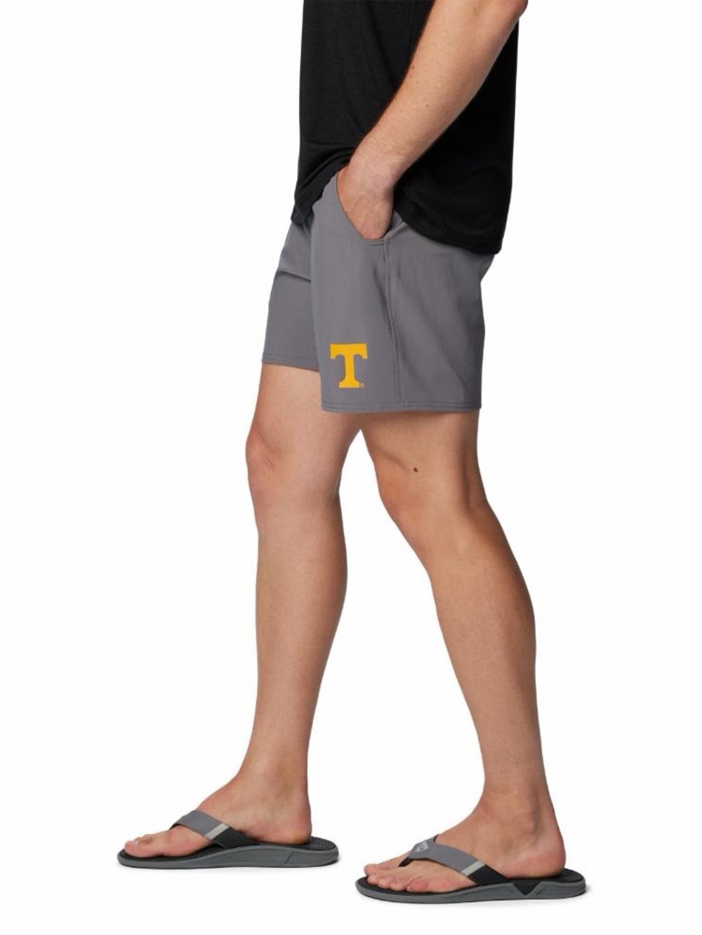 Tennessee Vols Columbia PFG Terminal Roamer Stretch Short Grey Orange Large 6” - Picture 5 of 10